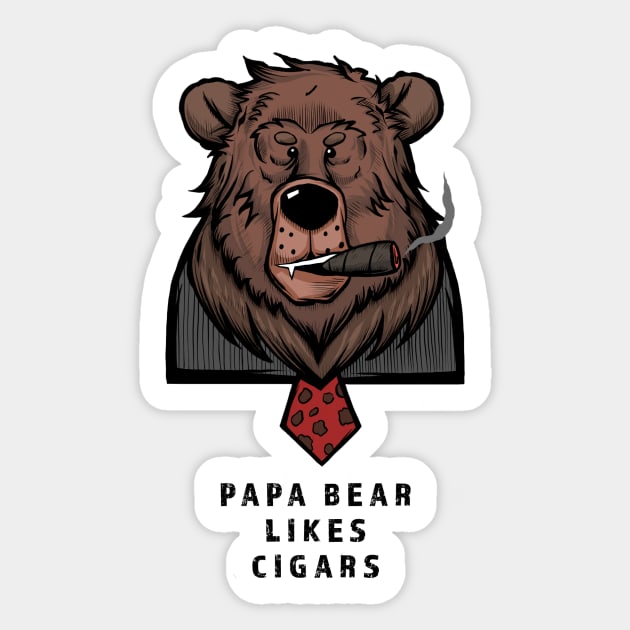 Papa Bear Sticker by Nocturtle